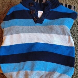 Gymboree Blue and Gray Striped Sweater